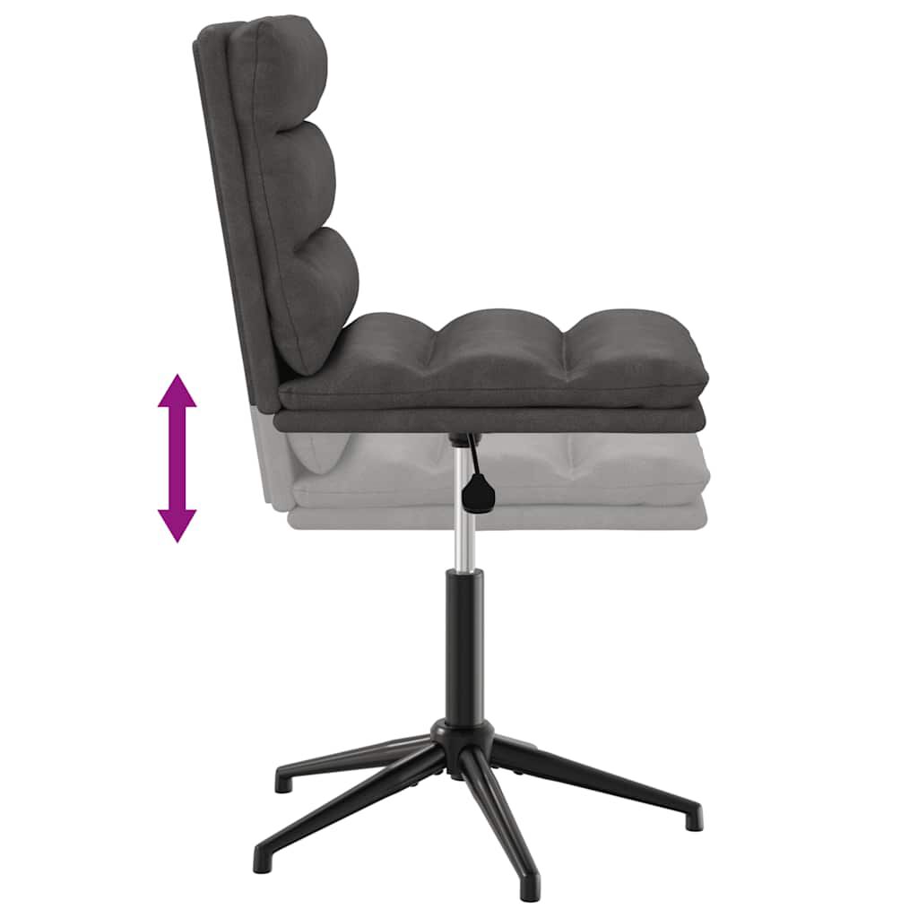 vidaXL Dining Chairs 2 pcs Black Faux Leather