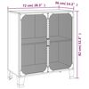 vidaXL Storage Cabinets 2 pcs Rustic Brown 72x36x82 cm Metal and MDF