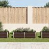 vidaXL Garden Raised Bed Brown 160x40x45 cm Galvanised Steel