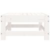 vidaXL Garden Footstool White Solid Wood Pine