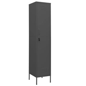 vidaXL Locker Cabinet Anthracite 35x46x180 cm Steel