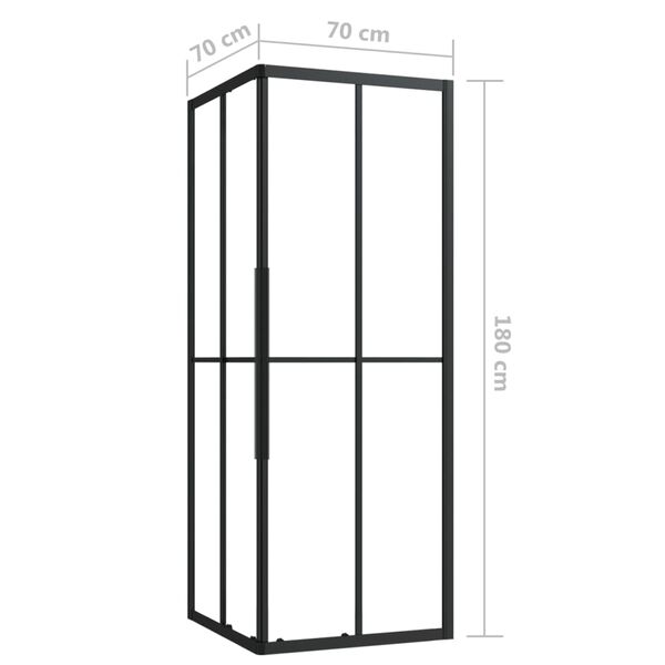 vidaXL Shower Cabin ESG 70x70x180 cm