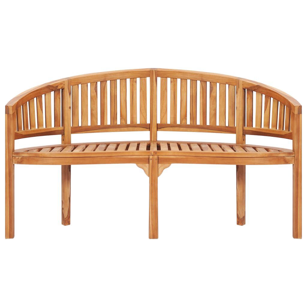vidaXL 5 Piece Banana Garden Lounge Set Solid Teak Wood
