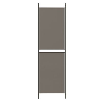 vidaXL 5-Panel Room Divider Anthracite 250x200 cm Fabric