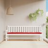 vidaXL Garden Bench Cushion Red 200x50x7 cm Oxford Fabric