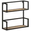 vidaXL Wall Shelf 60x20x60 cm Rough Mango Wood