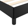 vidaXL Bed Frame without Mattress Black 100x190 cm Twin Faux Leather