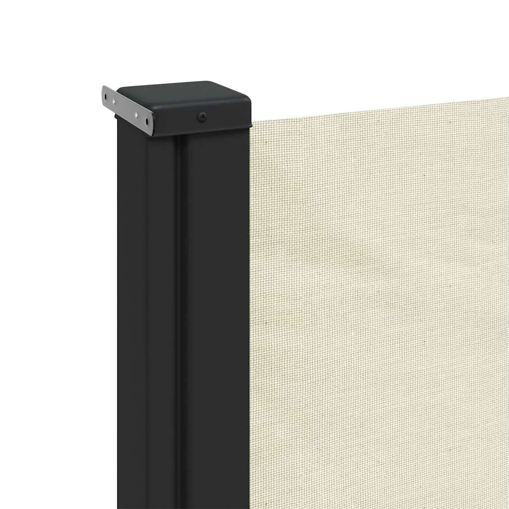 vidaXL Retractable Side Awning Cream 117x300 cm