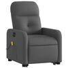 vidaXL Electric Stand up Massage Recliner Chair Dark Grey Fabric