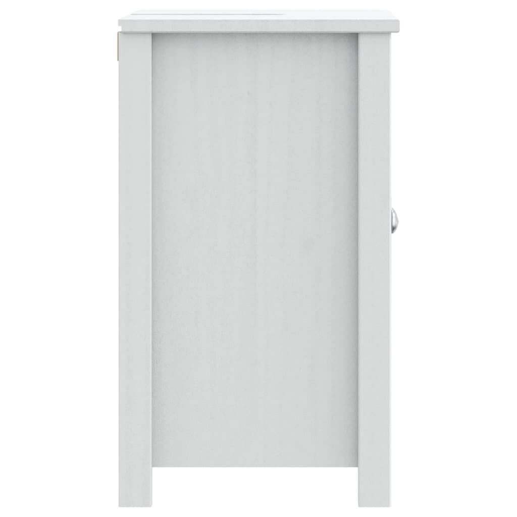 vidaXL Bathroom Sink Cabinet BERG White 60x34x59 cm Solid Wood Pine