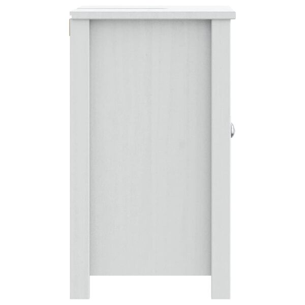 vidaXL Bathroom Sink Cabinet BERG White 60x34x59 cm Solid Wood Pine