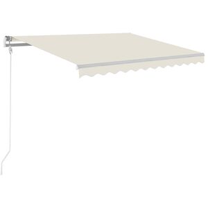 vidaXL Automatic Retractable Awning 300x250 cm Cream