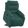 vidaXL Stand up Massage Recliner Chair Dark Green Fabric