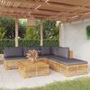 vidaXL 6 Piece Garden Lounge Set with Cushions Solid Teak Wood