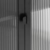 vidaXL Highboard Black 90x40x180 cm Glass and Steel