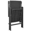 vidaXL Stackable Garden Chairs 2 pcs Poly Rattan Black