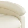 vidaXL Recliner Chair Cream Faux Leather