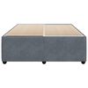 vidaXL Bed Frame without Mattress Dark Grey Queen Velvet