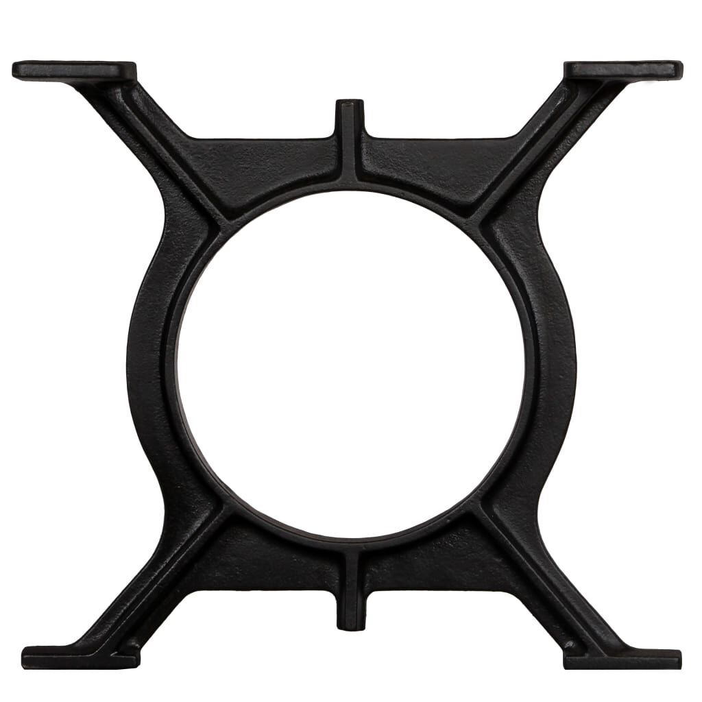vidaXL Coffee Table Legs 2 pcs O-Frame Cast Iron