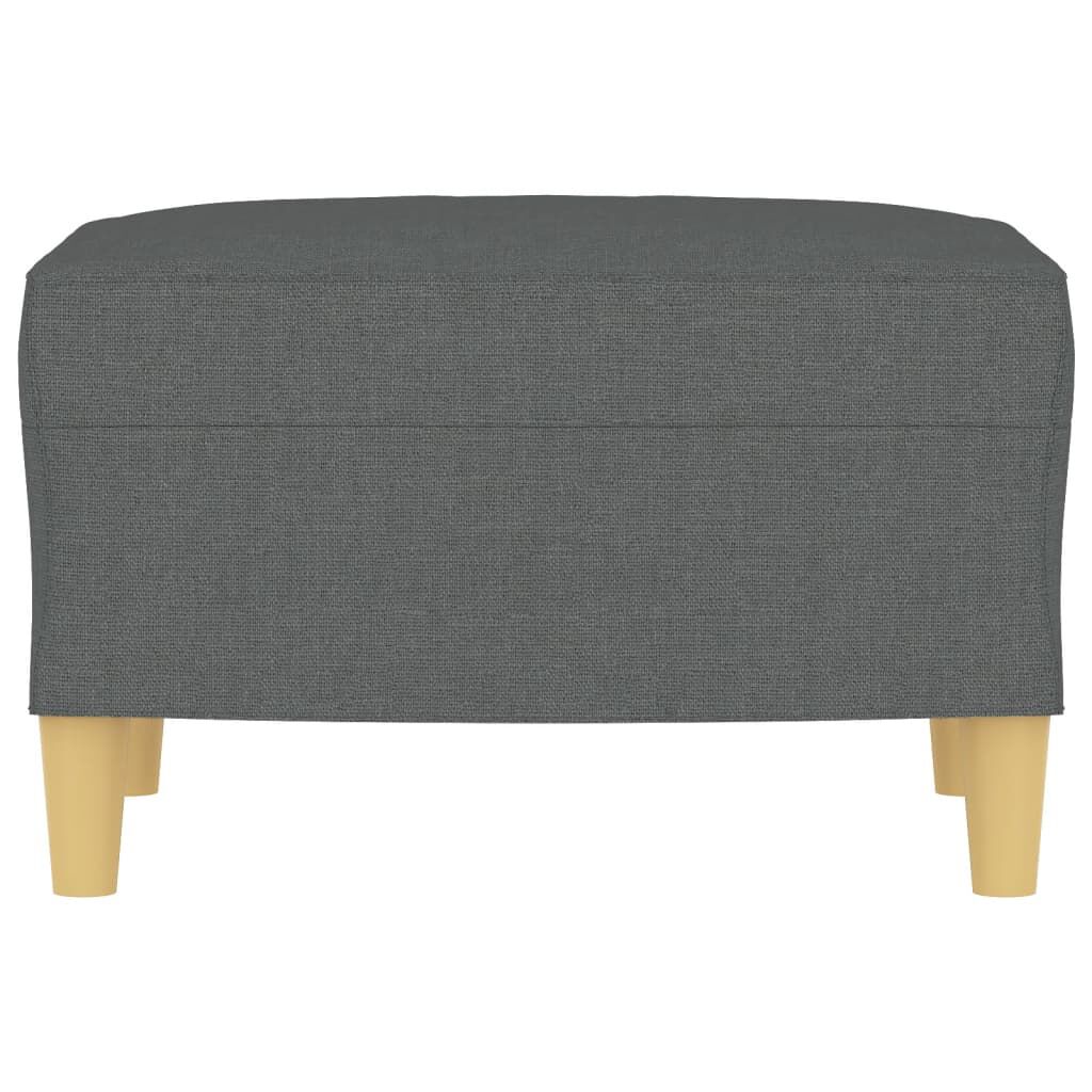 vidaXL Footstool Dark Grey 60x50x41 cm Fabric