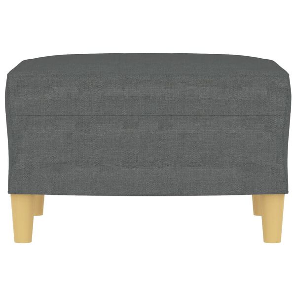 vidaXL Footstool Dark Grey 60x50x41 cm Fabric