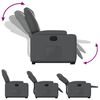 vidaXL Electric Stand up Recliner Chair Grey Faux Leather