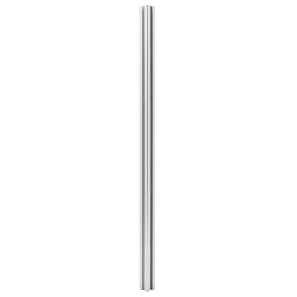 vidaXL Fence Posts 2 pcs Aluminium 185 cm
