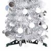vidaXL Pop-up Artificial Christmas Tree Silver 120 cm PET