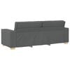 vidaXL 3-Seater Sofa Dark Grey 220x78x84 cm Fabric