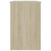vidaXL Desk Sonoma Oak 100x50x76 cm Engineered Wood