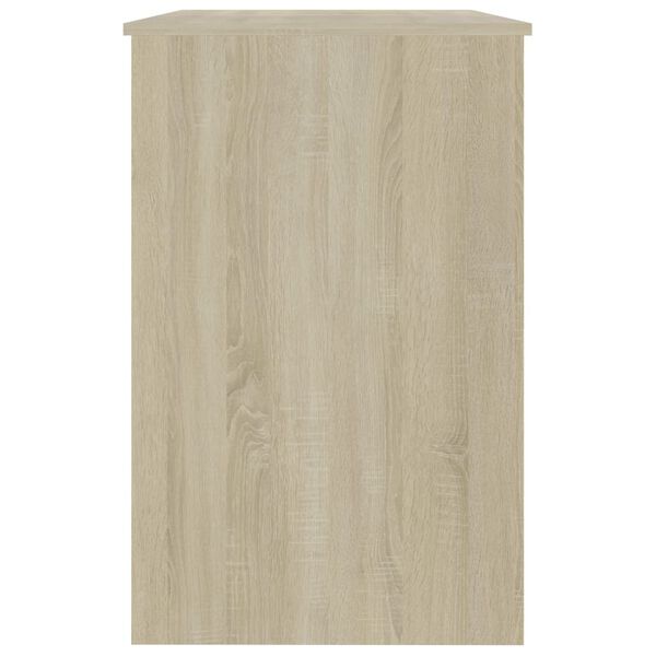 vidaXL Desk Sonoma Oak 100x50x76 cm Engineered Wood