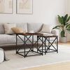 vidaXL Nesting Coffee Tables 2 pcs Smoked Oak Engineered Wood