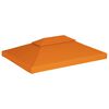 vidaXL Gazebo Cover Canopy Replacement 310 g / m&sup2; Orange 3 x 4 m