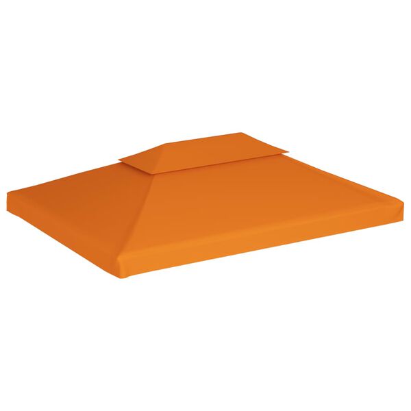 vidaXL Gazebo Cover Canopy Replacement 310 g / m&sup2; Orange 3 x 4 m