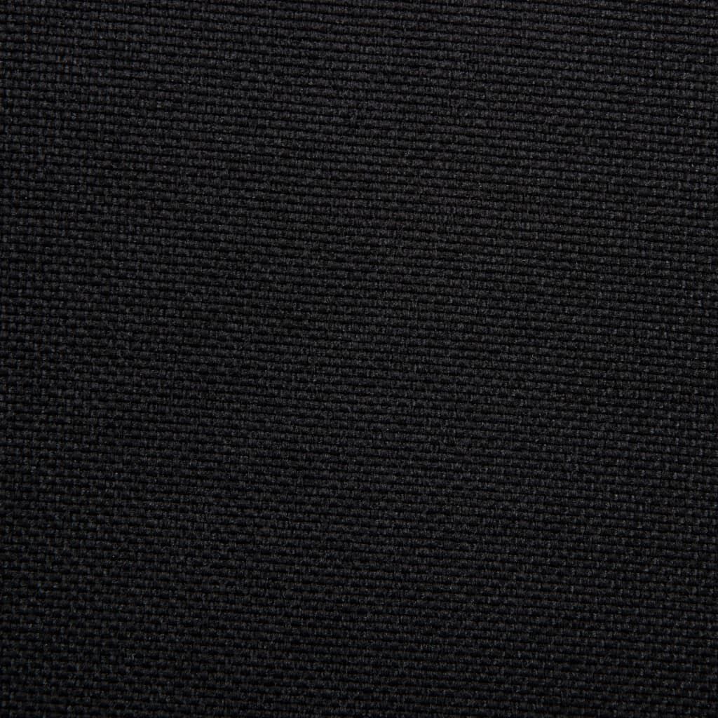 vidaXL Swivel Dining Chair Black Fabric