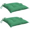 vidaXL Chair Cushions 2 pcs Green 40x40x7 cm Oxford Fabric
