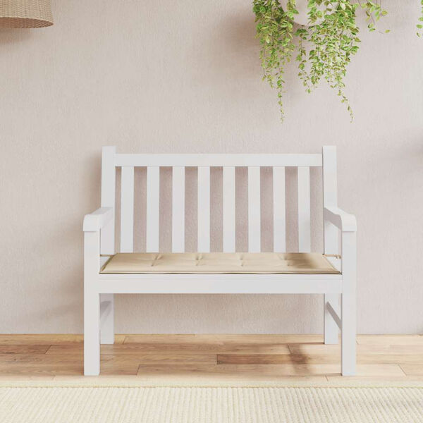vidaXL Garden Bench Cushion Beige 100x50x4 cm Oxford Fabric