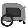 vidaXL Pet Bike Trailer Red and Grey Oxford Fabric and Iron