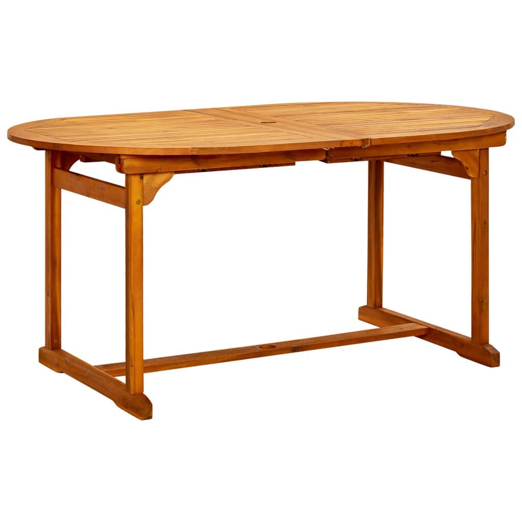 vidaXL 7 Piece Garden Dining Set Solid Wood Acacia