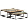 vidaXL Nesting Coffee Tables 2 pcs Solid Reclaimed Wood