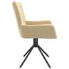 vidaXL Swivel Dining Chairs 2 pcs Cream Velvet