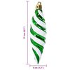 vidaXL Christmas Tree Decoration 40 pcs Green
