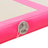 vidaXL Inflatable Gymnastics Mat with Pump 400x100x10 cm PVC Pink