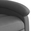 vidaXL Electric Stand up Massage Recliner Chair Grey Real Leather