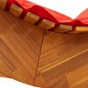vidaXL Sun Lounger 2 pcs Brown 60 x 154 x 74cm Solid Acacia wood