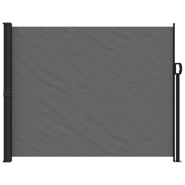 vidaXL Retractable Side Awning Anthracite 160x600 cm