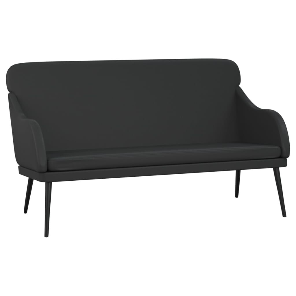 vidaXL Bench Black 110x76x80 cm Faux Leather