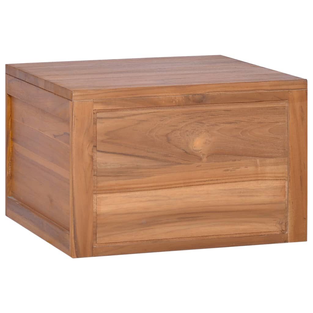 vidaXL Wall-mounted Bathroom Cabinet 45x45x30 cm Solid Teak Wood
