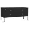 vidaXL TV Cabinet Black 105x35x50 cm Steel