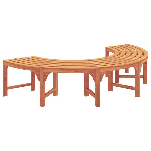 vidaXL Tree Bench 2 pcs Natural 160 x 80 x 45cm Solid Eucalyptus Wood